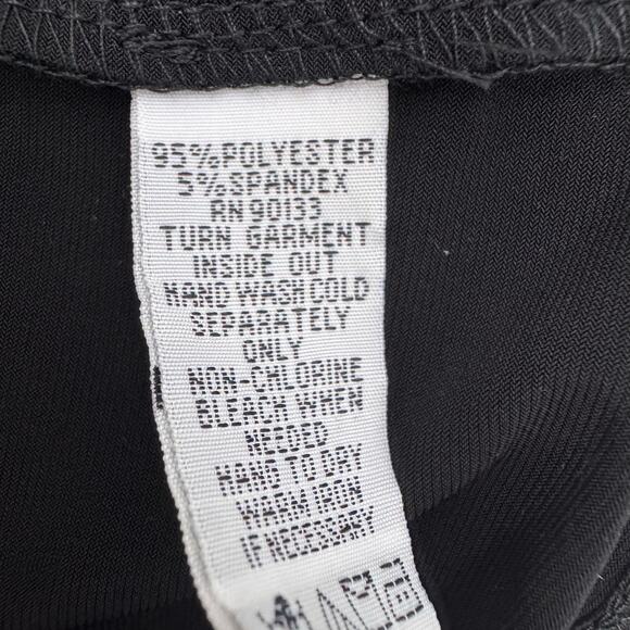 Bob Mackie Artistic Blue Black Maxi Dress Sleeveless XL Mobwife Tropical Summer - Picture 9 of 9